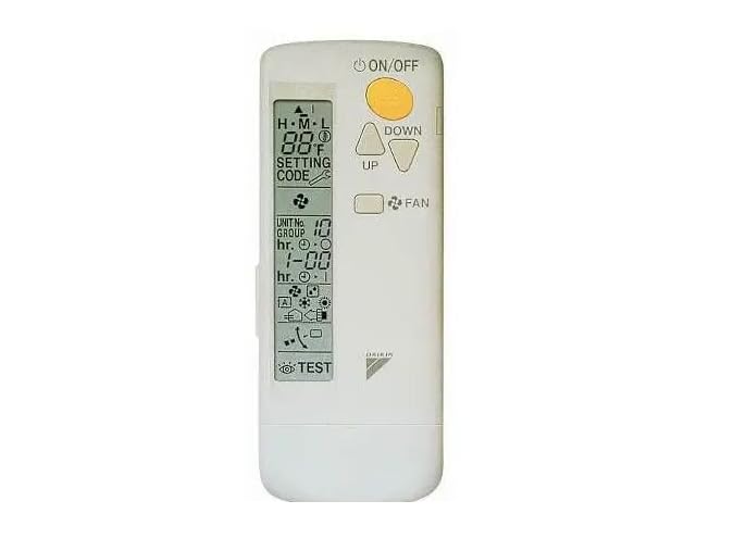 Daikin BRC082A42W Wireless Air Conditioner Remote Controller - White | Compatible with Daikin AC Units | Perfect for Home, Office & Commercial Use