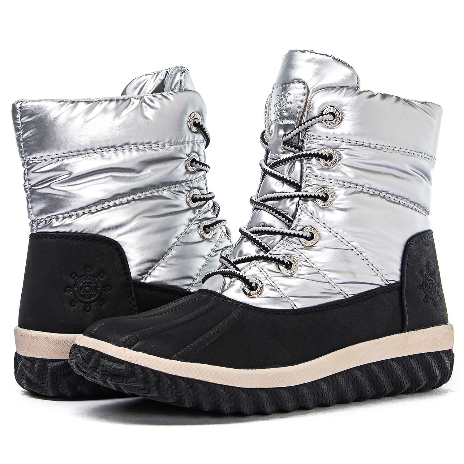 GLOBALWIN Women's Winter Ankle Boots - Waterproof Snow Boots for Women, Warm Fur Lined Booties for Cold Weather - Perfect for Snowy Days, Outdoor Activities & Winter Fashion