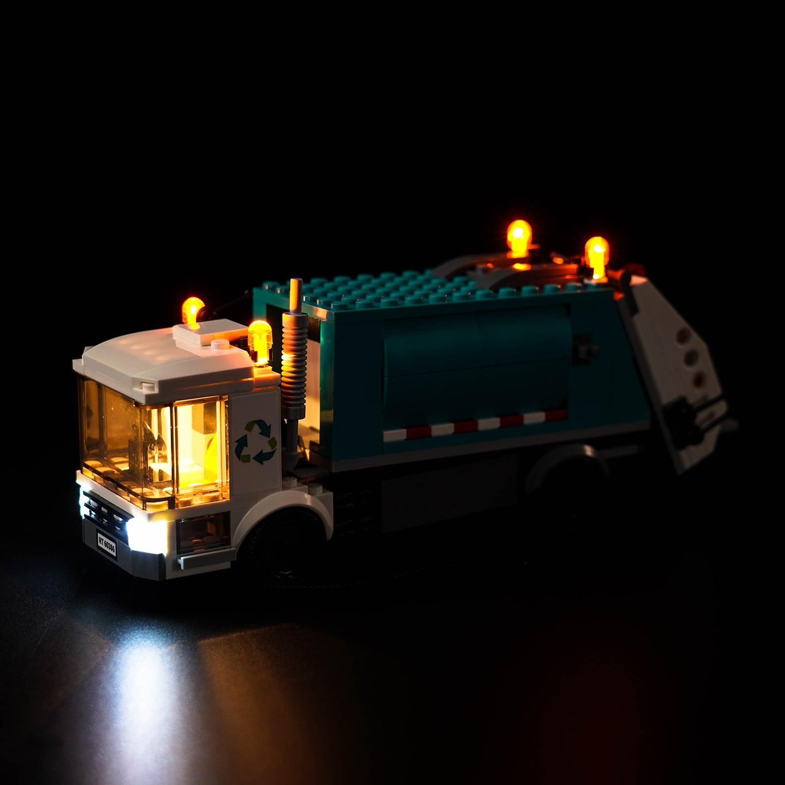 Best LED Light Kit for LEGO® City Recycling Truck 60386 - Compatible with LEGO Recycling Vehicle - DIY Lighting Upgrade for LEGO Models & Displays