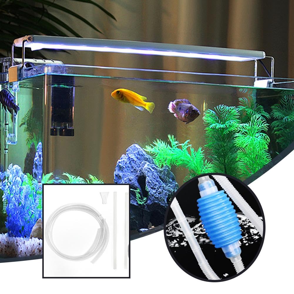 **Aquarium Gravel Cleaner & Vacuum Pump - Fish Tank Cleaning Kit with Siphon Hose for Quick Water & Sand Removal - Perfect for Freshwater & Saltwater Tanks**    *(Use Case: Ideal for routine aquarium maintenance, water changes, and substrate cleaning in home or office fish tanks.)*