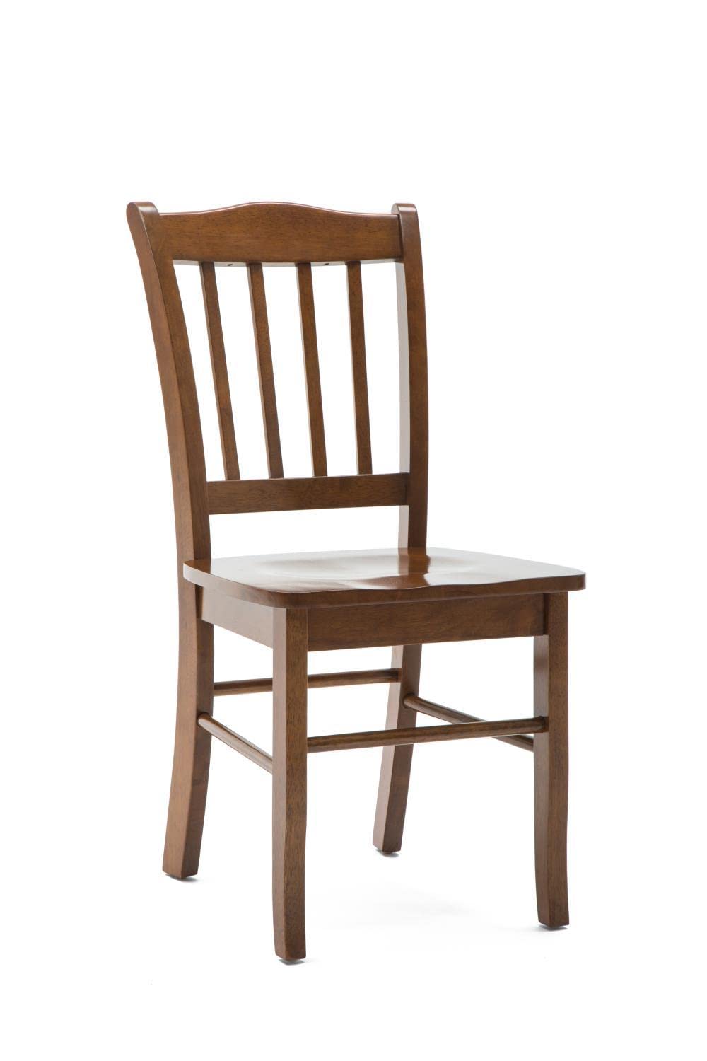 Premium Boraam Shaker Dining Chairs - Set of 2 Solid Walnut Wood Kitchen Chairs for Dining Room, Breakfast Nook & Farmhouse Decor
