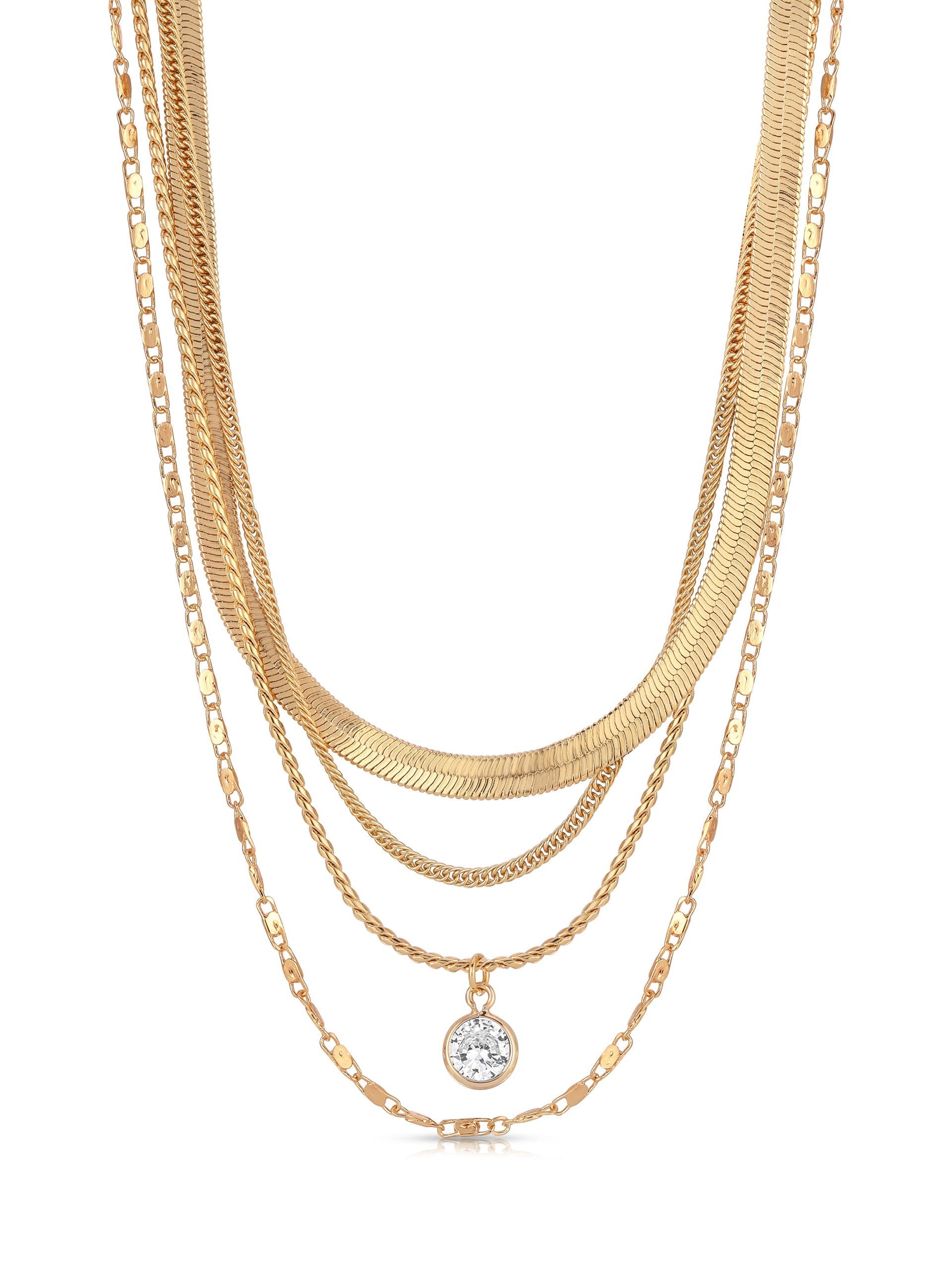 Layered Necklace for Women - Trendy Gold & Silver Chain Necklaces Set - Perfect for Everyday Wear, Layering, and Gift Giving