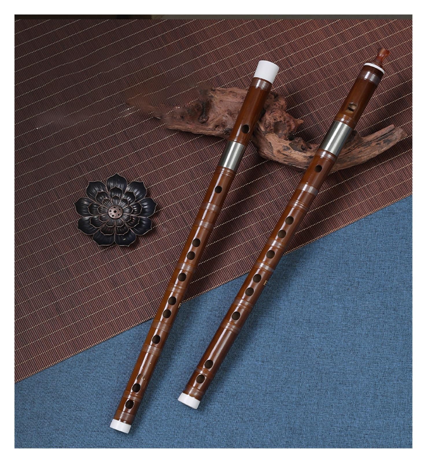 Professional Bamboo Flute - Dual Purpose American Bamboo Flute - Easy to Play G Key Musical Instrument - Perfect for Beginners, Meditation & Live Performances