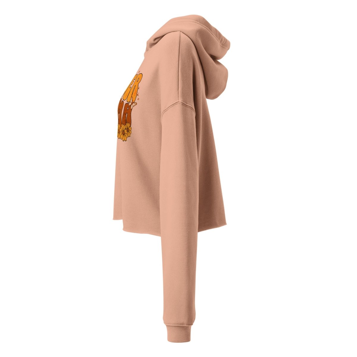 Sober Mama Cozy Crop Hoodie for Women - Soft Fleece Pullover Sweatshirt for Casual Wear, Lounge & Street Style