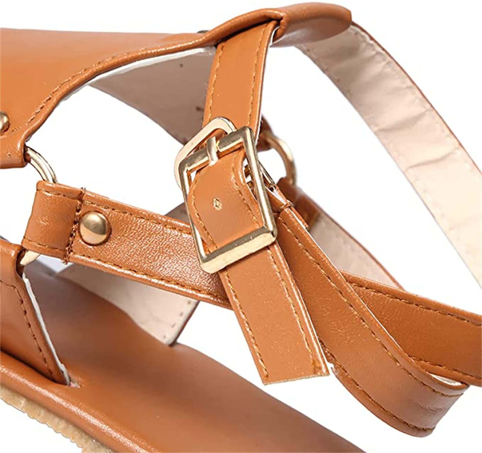 Women's Summer Sandals - Casual Strappy Flat Sandals with Clip Toe | Gladiator Beach Flip Flops for Women | Perfect for Vacation, Poolside & Outdoor Activities