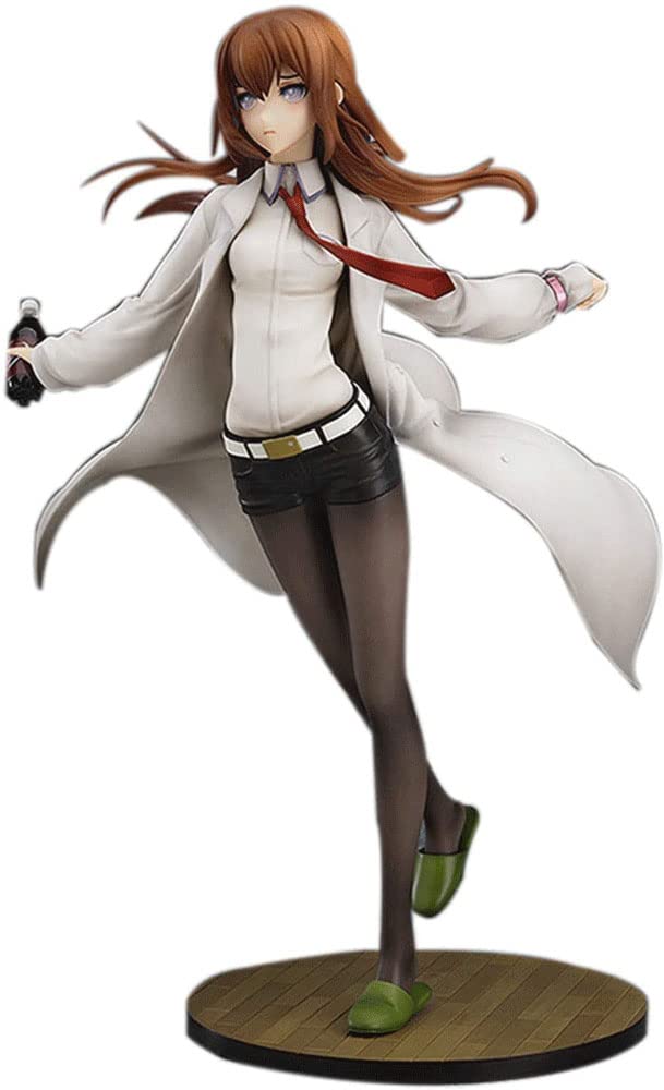 QDLONG Makise Kurisu 1:7 Scale Anime Figure - Cute Loli Beauty PVC Statue (8.2 Inch) for Collectors, Home Decoration & Gift Ideas | Perfect for Anime Fans, Office Desk Display & Cosplay Enthusiasts
