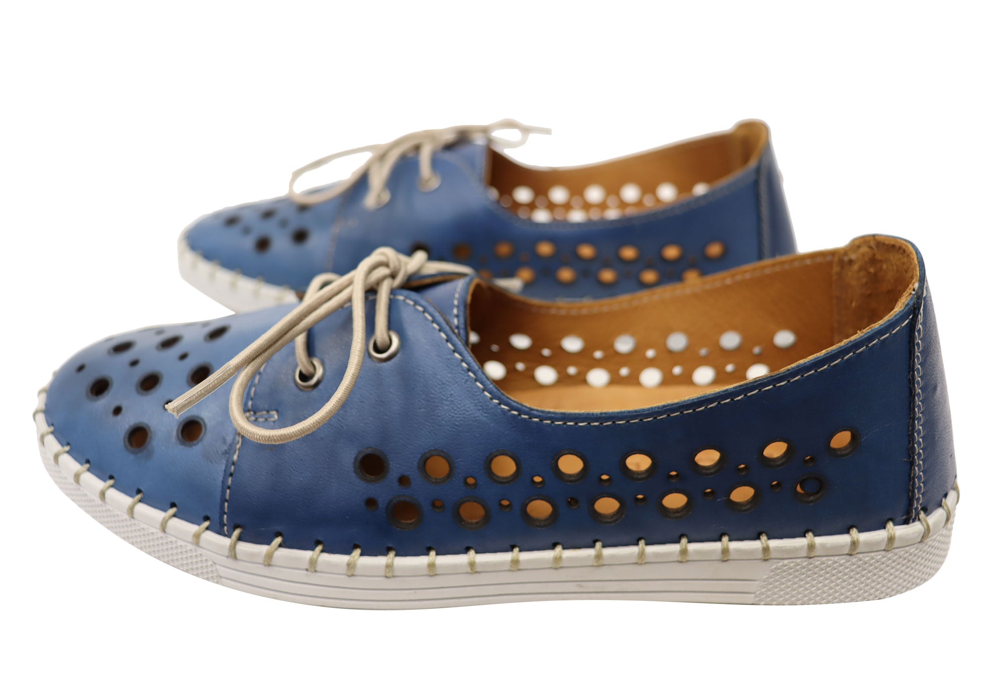 Orizonte Gemma Women's Comfortable Leather Shoes - European Style for Work, Walking & Casual Wear