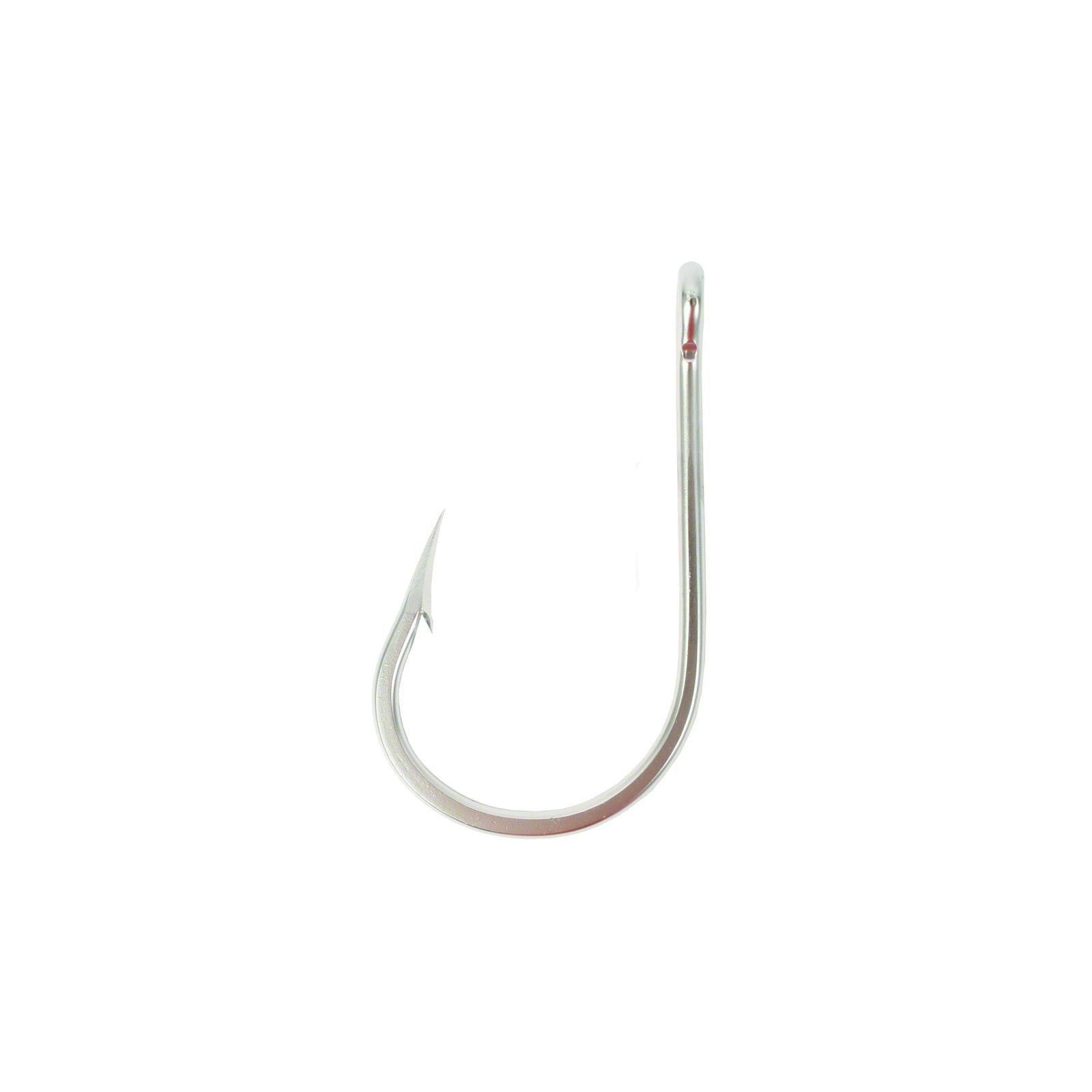 Mustad 7691S Big Game Southern and Tuna Stainless Steel Forged Fishing Hook | Saltwater Fishing Tackle Equipment | Tapered Ring Knife Point | Perfect for Offshore, Deep Sea & Tuna Fishing
