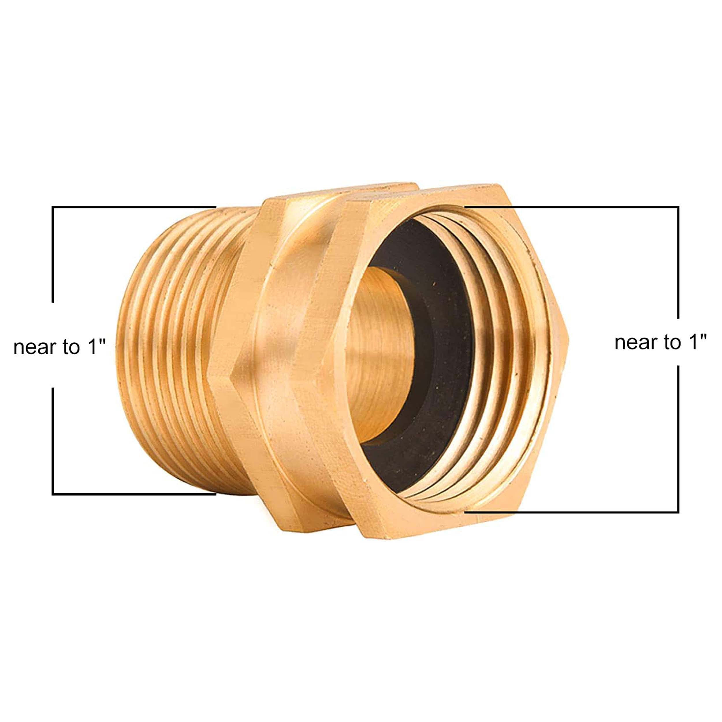 M MINGLE 3/4 Inch Garden Hose Female End Cap & Adapter Set with 20 Extra Washers - Perfect for Outdoor Watering, Sprinkler Systems & DIY Plumbing Projects
