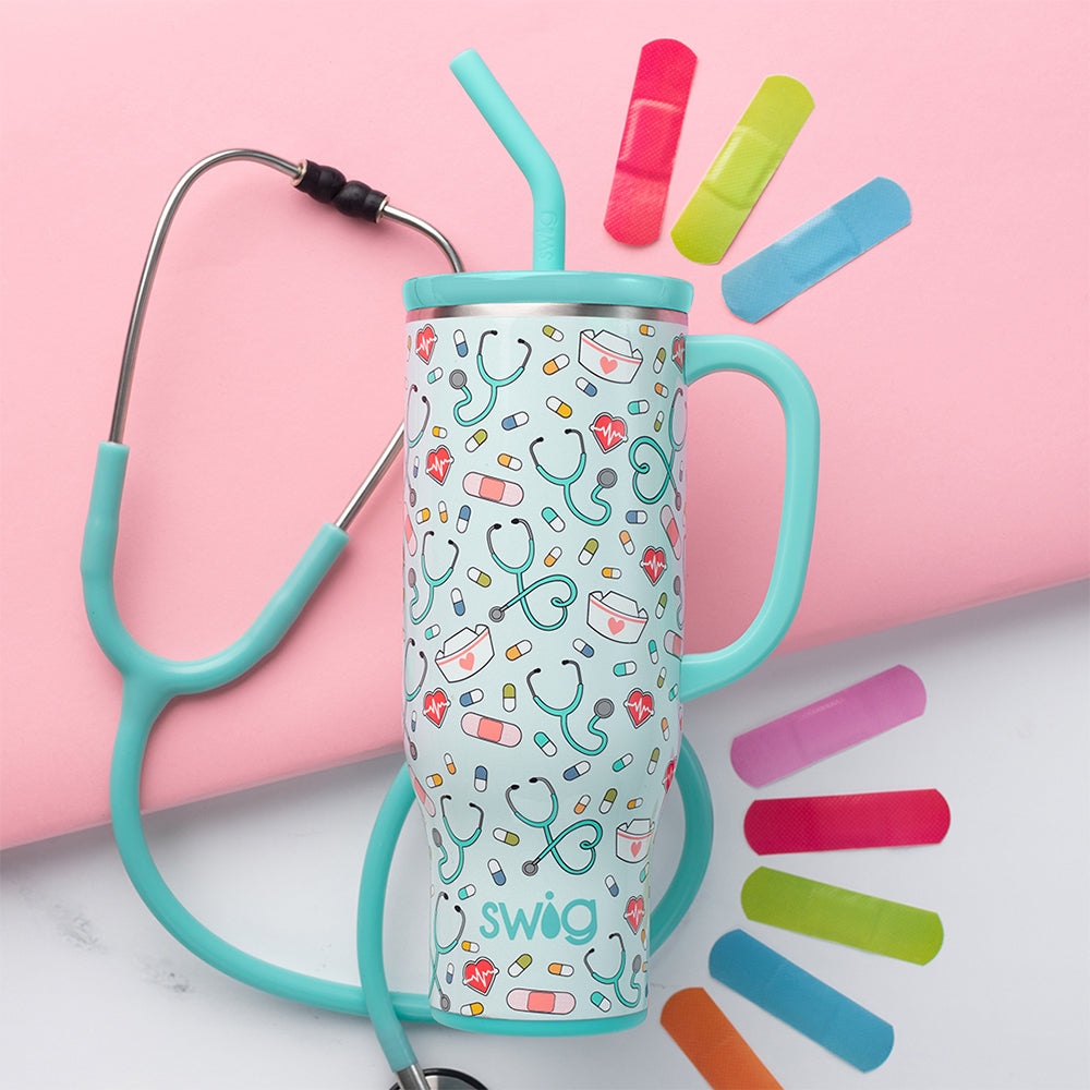 Scrub Life Mega Mug 30oz - Large Insulated Tumbler for Coffee & Tea - Perfect for Nurses, Healthcare Workers & Long Shifts