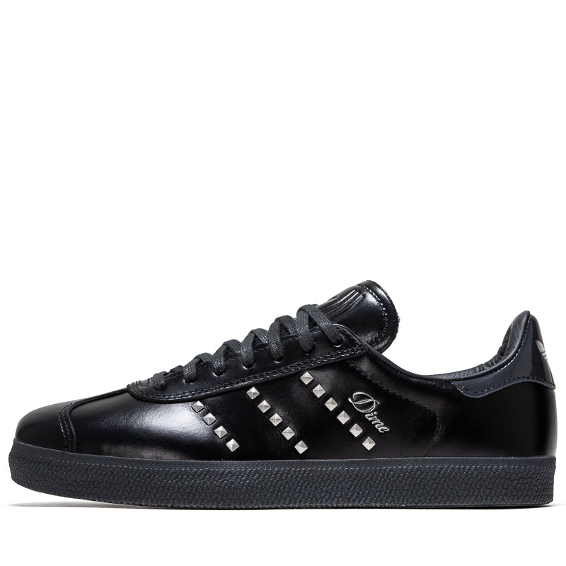 Dime x Adidas Gazelle ADV Sneakers - Core Black/Silver Metallic - Men's Streetwear Shoes for Casual Wear & Skateboarding