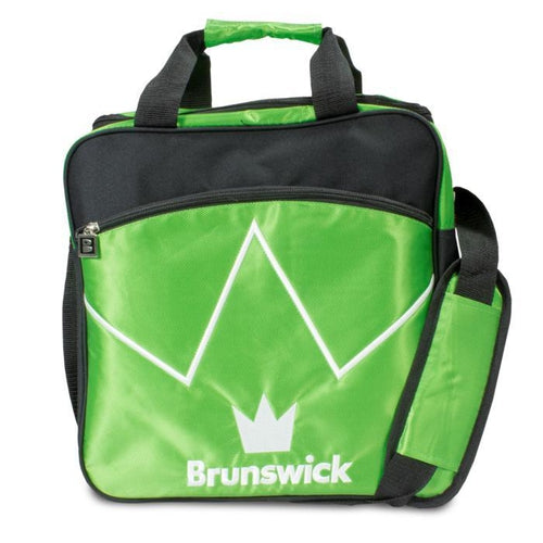 Brunswick Blitz Single Tote Lime Bowling Bag - Lightweight & Durable Bowling Accessory for League Play & Practice - Perfect for Bowling Enthusiasts & Sports Gear Storage