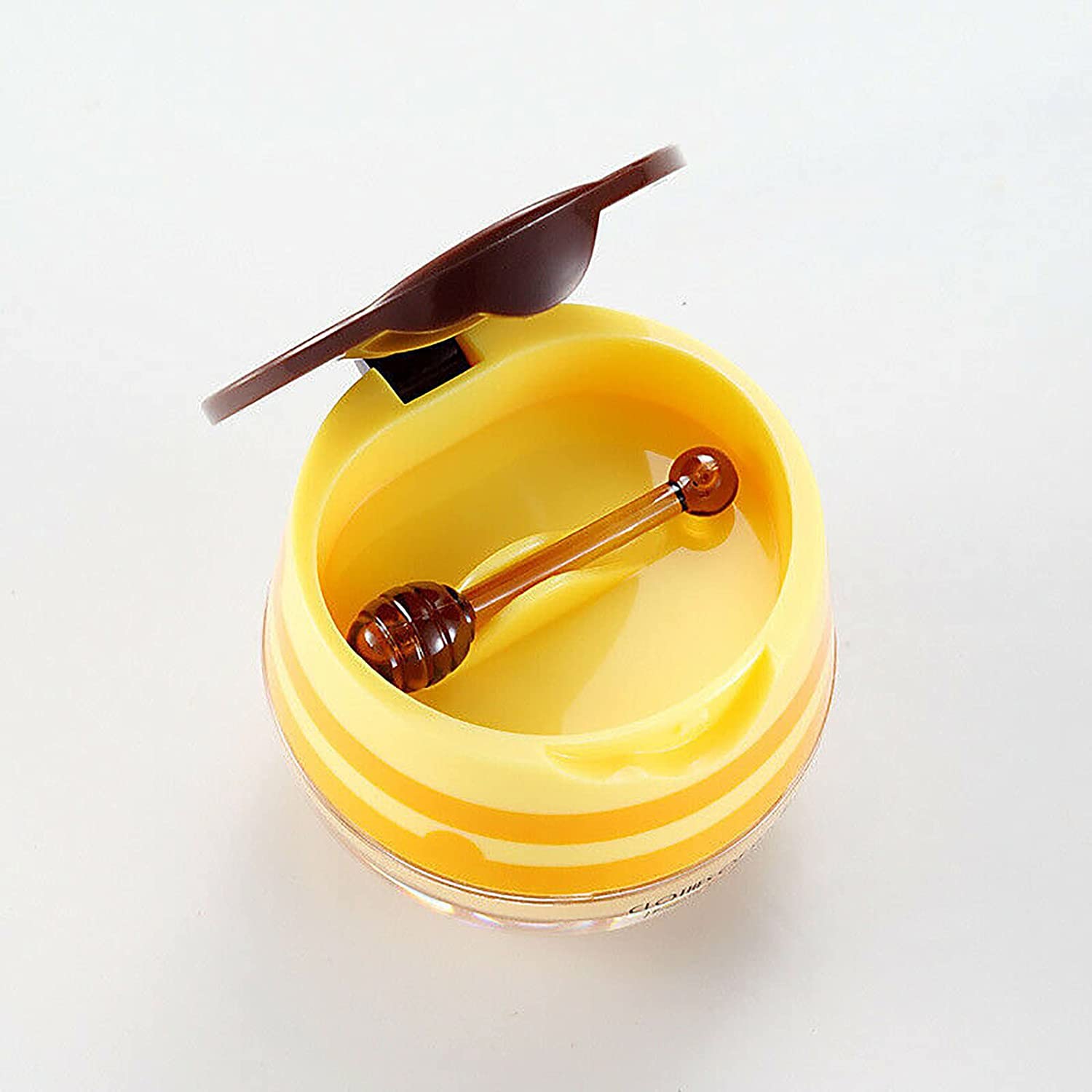 Honey Lip Sleeping Mask with Propolis - Hydrating & Nourishing Lip Balm for Dry, Chapped Lips - Anti-Wrinkle Lip Care Treatment - Restores & Plumps Lips (1Pcs, Honey+Strawberry) - Perfect for Overnight Lip Therapy & Daily Moisturizing