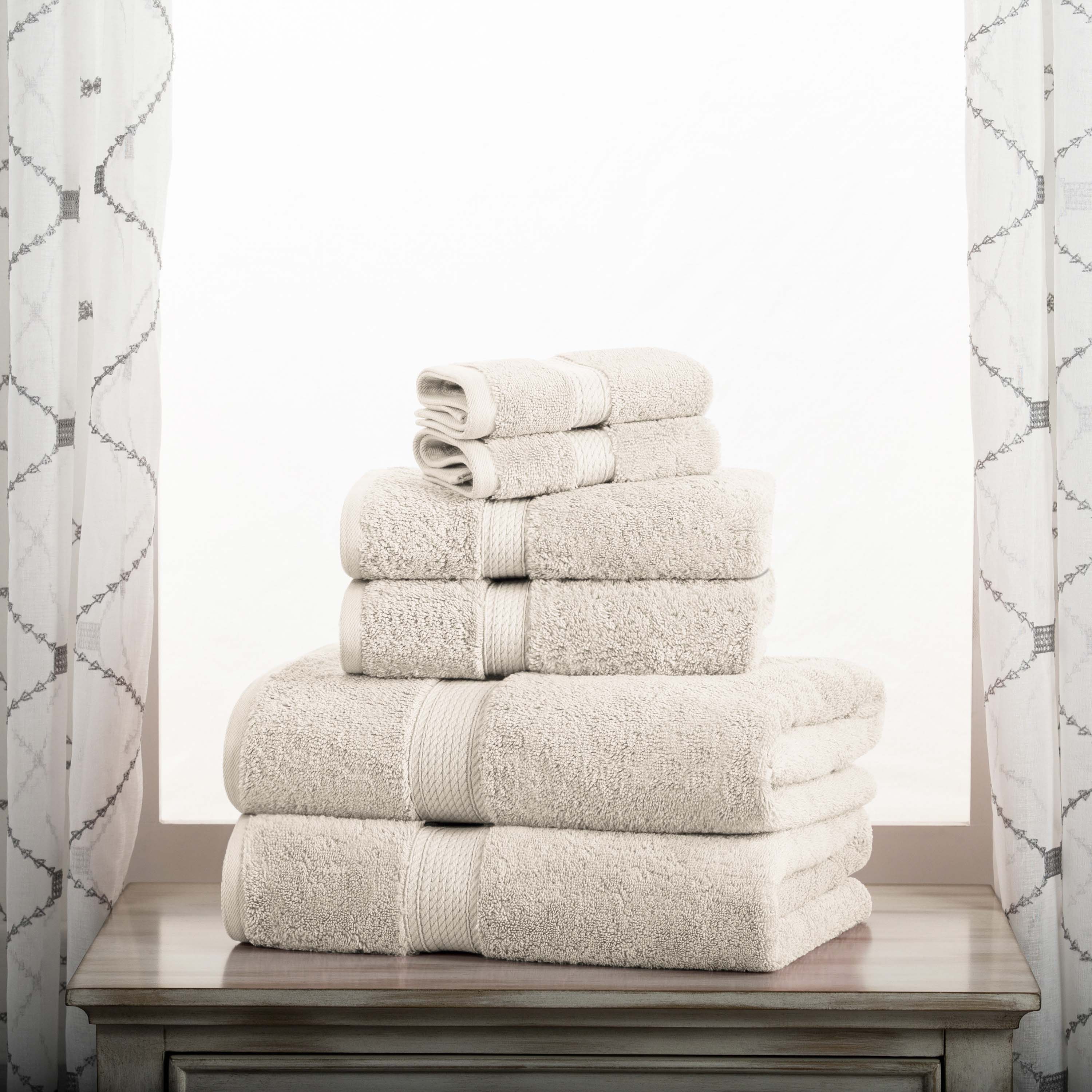 Premium 6-Piece Egyptian Cotton Towel Set - Ultra Soft, Heavyweight & Luxurious Bath Towels for Spa, Hotel & Home Use