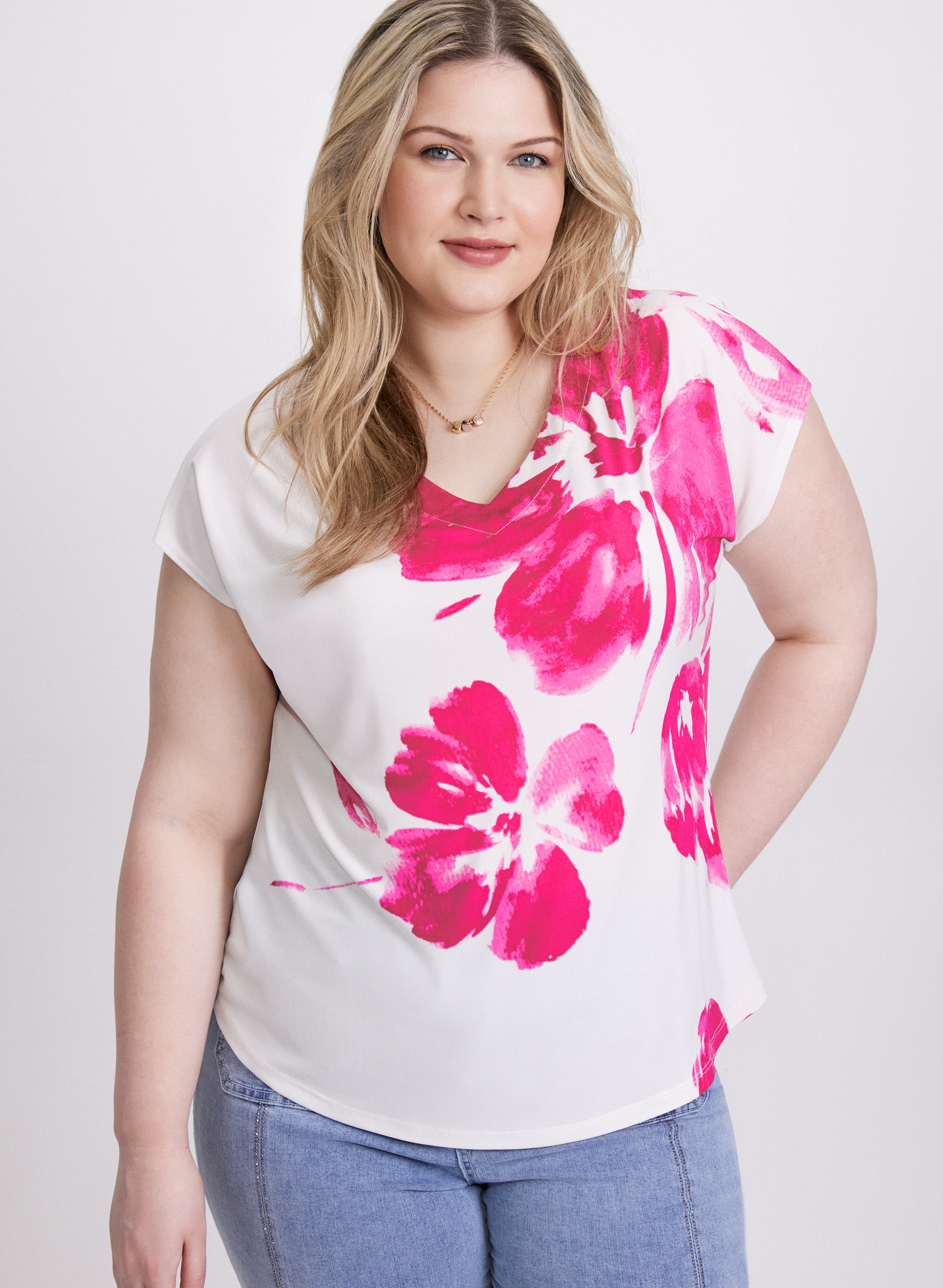 Floral Print Women's Blouse - Elegant Flowy Tops for Spring & Summer | Casual & Office Wear