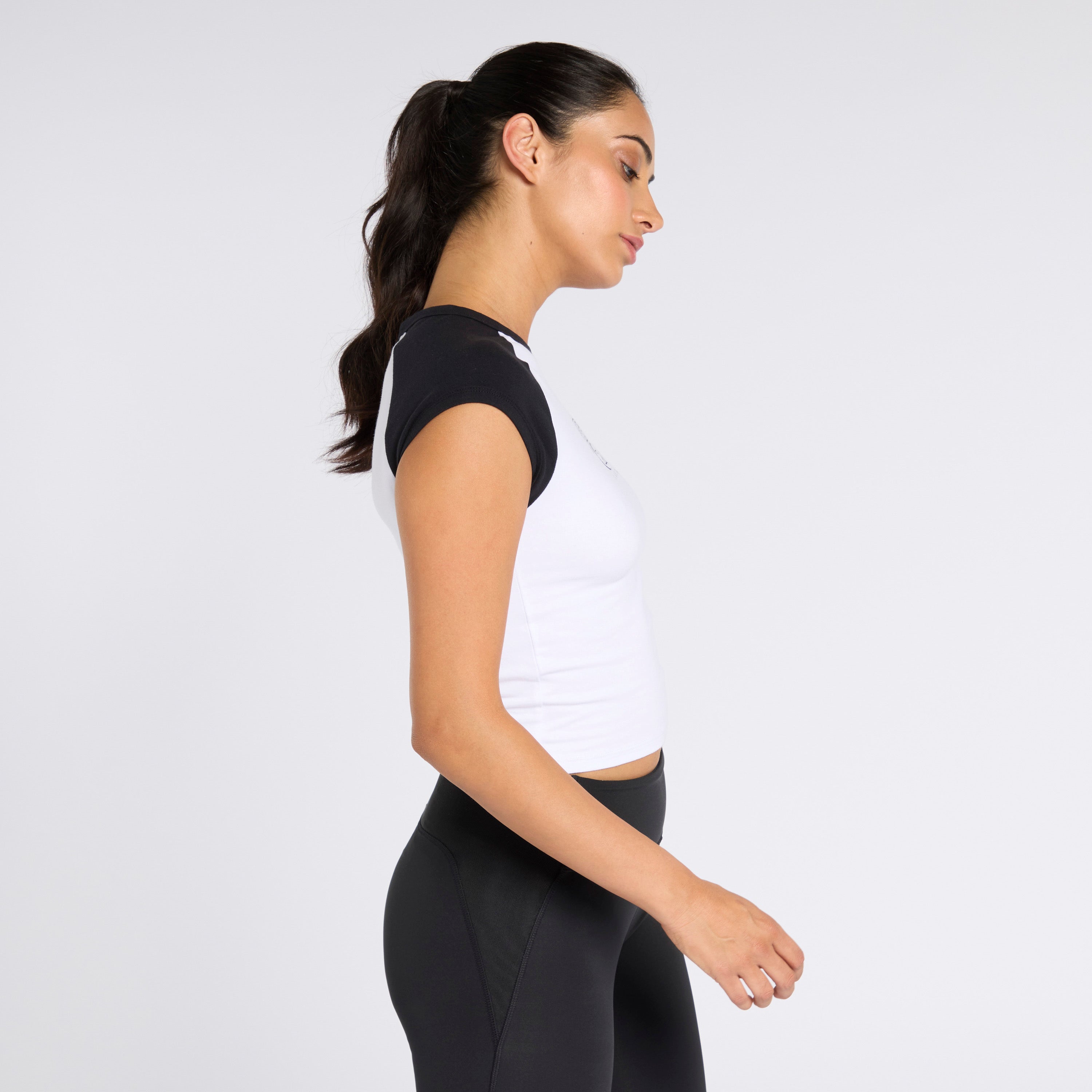CL AE Raglan Tee - White & Black Baseball T-Shirt for Men & Women | Casual Streetwear, Gym Workout & Everyday Wear