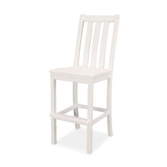 POLYWOOD Vineyard Bar Side Chair - Weather-Resistant Outdoor Dining Chair for Patio, Deck, or Poolside - Perfect for Entertaining Guests