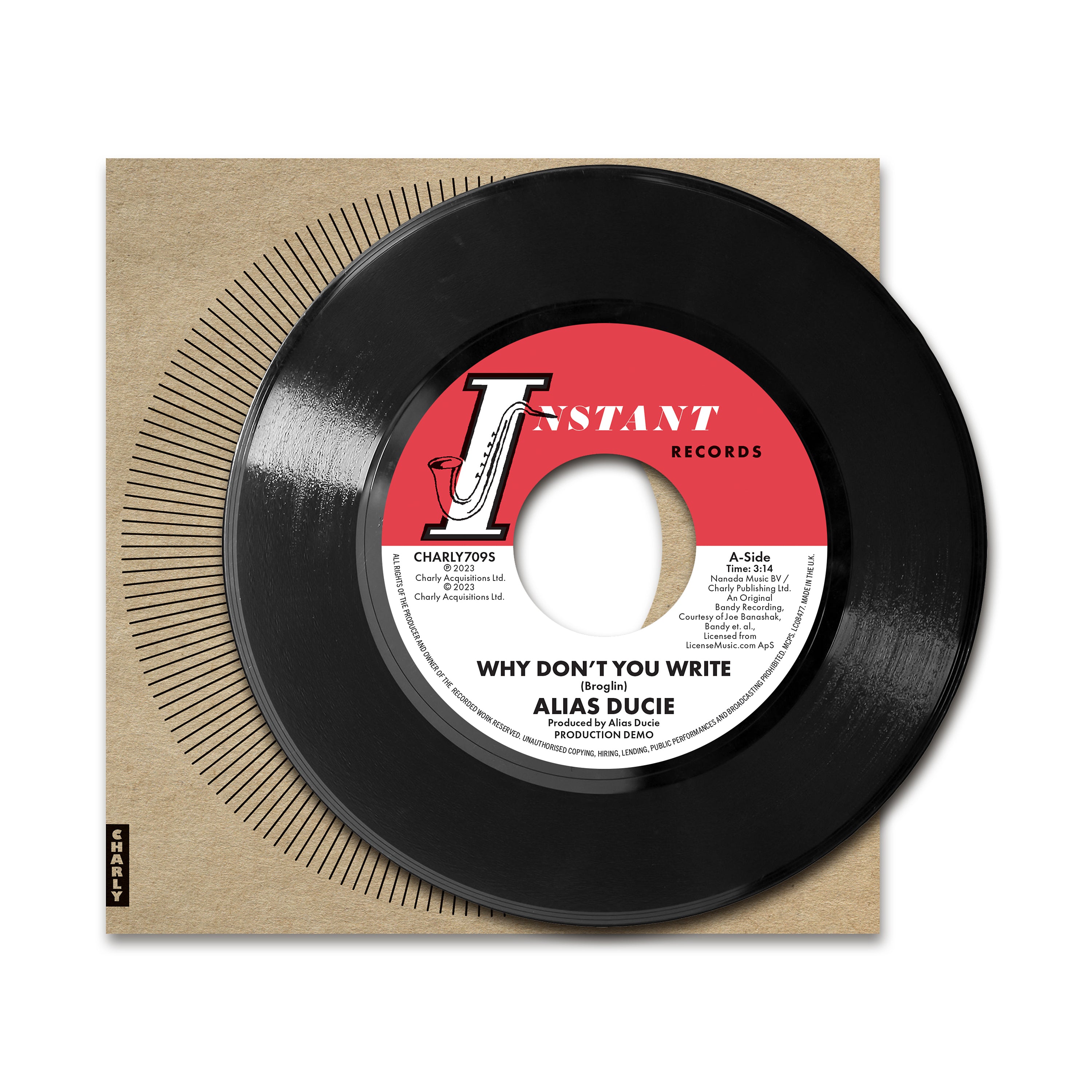 Alias Ducie & Lee Bates LP - Why Don't You Write (Production Demo) - Vintage Vinyl Record - Perfect for Music Collectors & Retro Music Lovers - Great for Home Listening & DJ Sets