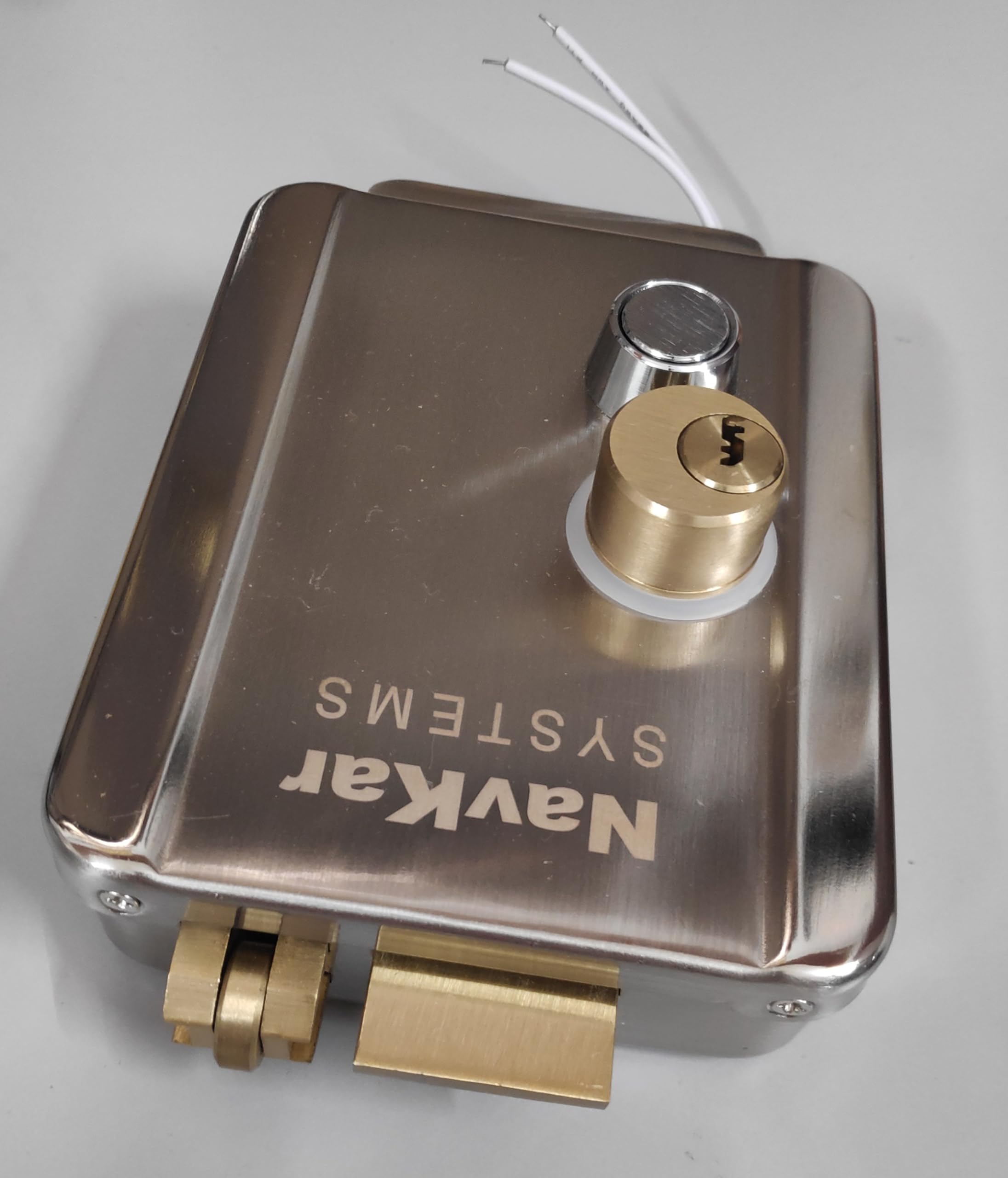 NAVKAR SYSTEMS Smart Stainless Steel Electronic Door Lock with Video Door Phone - Secure Keyless Entry for Homes & Offices | Ideal for Apartments, Villas & Commercial Buildings