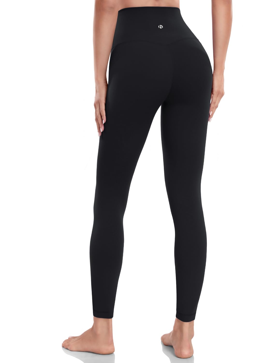 HeyNuts Women's High Waisted Workout Leggings - 7/8 Length Yoga Pants with Tummy Control & Compression, 25