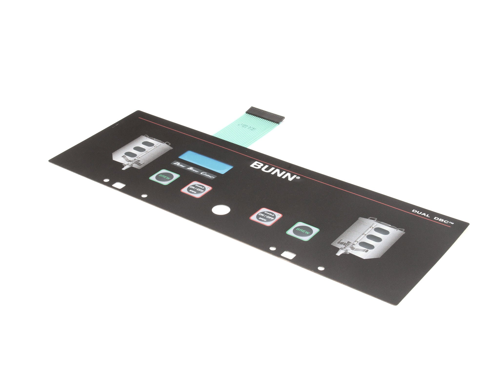 Bunn 29974.0004 Dual Membrane Switch for DBC GPR Coffee Makers - Perfect Replacement Part for Commercial & Office Coffee Machines