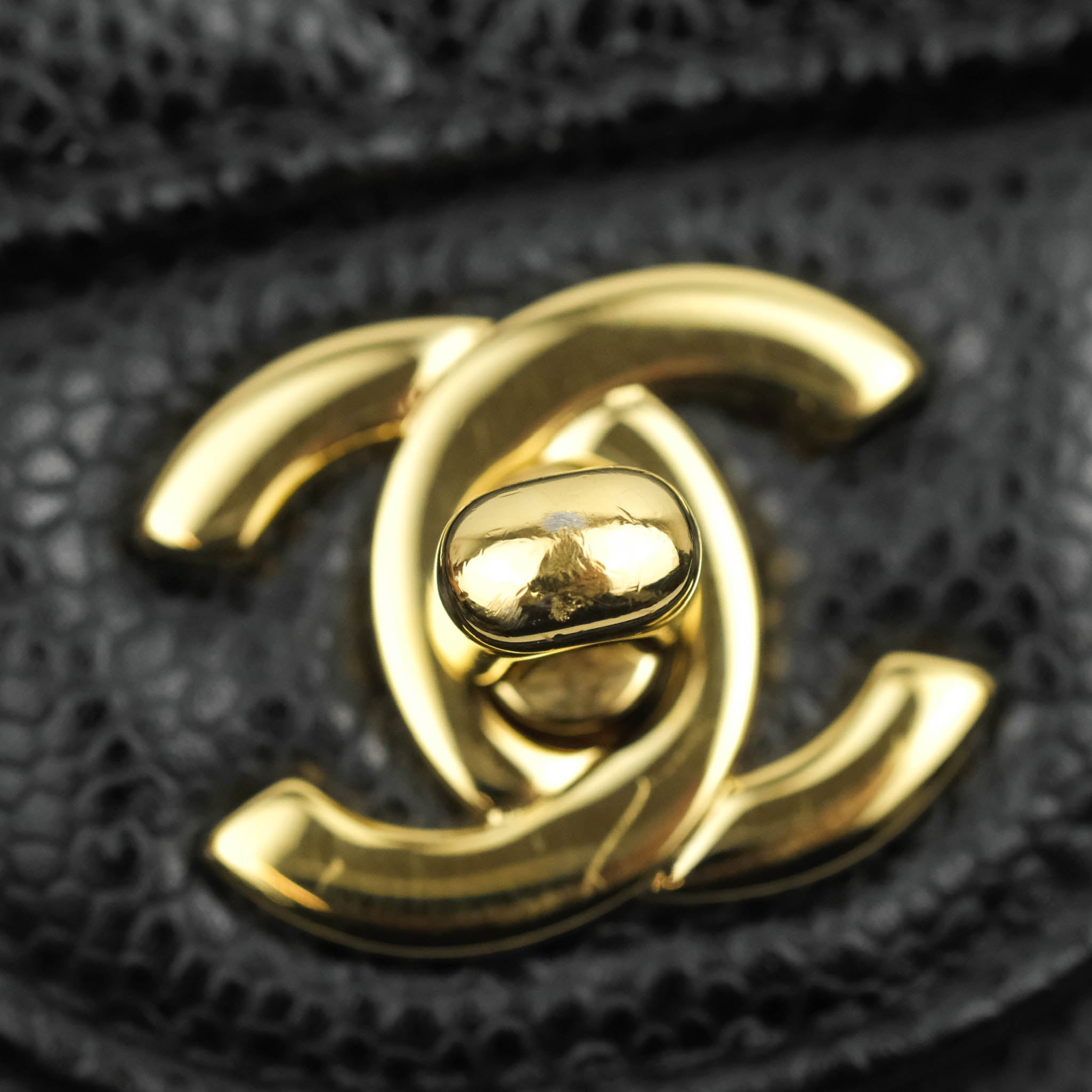 Chanel Classic Medium Double Flap Bag in Black Caviar Leather with Gold Hardware - Luxury Handbag for Women, Perfect for Work, Evening & Special Occasions