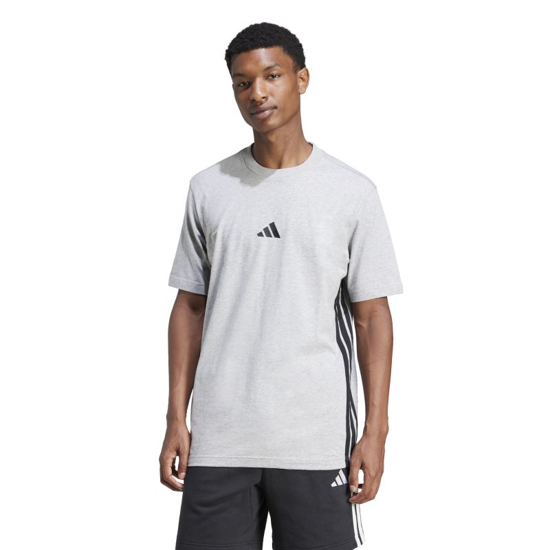 Adidas Men's Essentials 3-Stripes Cotton Jersey T-Shirt - Comfortable Casual Wear for Gym, Workout & Everyday Outfits