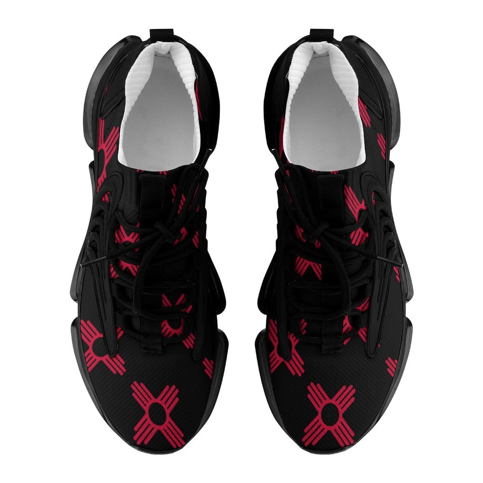 New Mexico State Flag Men's Running Shoes - Lightweight Athletic Sneakers for Gym, Hiking & Outdoor Activities | Breathable Sports Shoes for Jogging, Workouts & Casual Wear