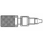 **Triaxial Solder ST Cable Mount Connector 191045-000 - Automotive & Industrial Applications - Durable & Reliable for Harsh Environments**    *(Use Cases: Ideal for automotive wiring, industrial machinery, and electronic equipment requiring secure, high-performance connections.)*