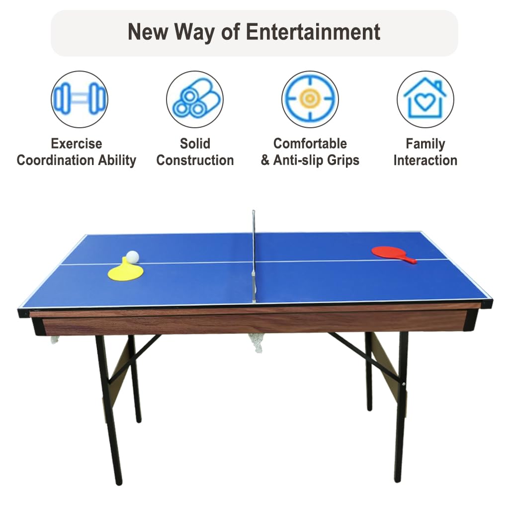 Vocheer Multi Combo Game Table - 4-in-1 Hockey, Billiards, Table Tennis & Board Game Table for Adults & Teens - Perfect for Game Rooms, Basements & Family Entertainment
