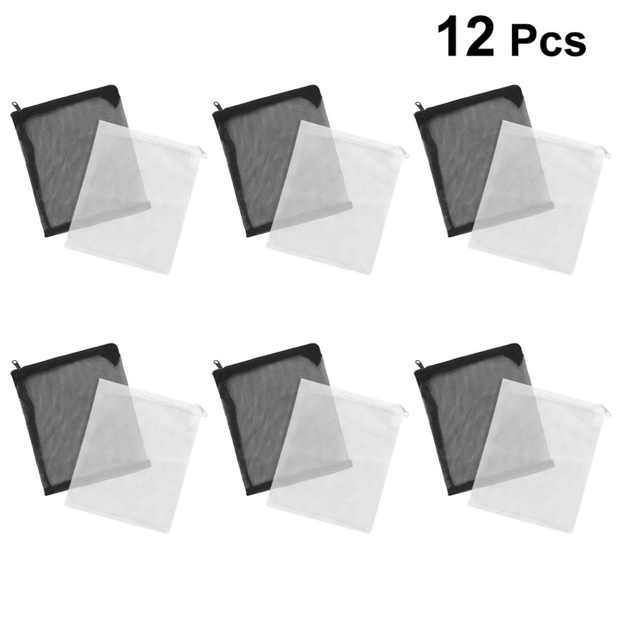 Balacoo 12pcs Aquarium Media Bags - Fish Tank Filter Mesh Bags for Water Filtration