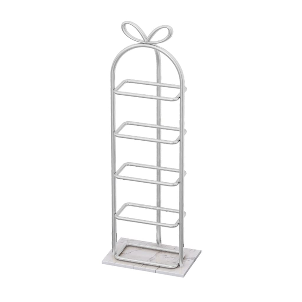 5-Tier Metal Shoe Rack - Space Saving Vertical Shoe Organizer for Entryway, Living Room & Bedroom | Stackable Shoe Storage Shelf with Mini Design for Kids Shoes | Multi-Purpose Plant Stand (Color Options) - Perfect for Small Spaces & Home Organization
