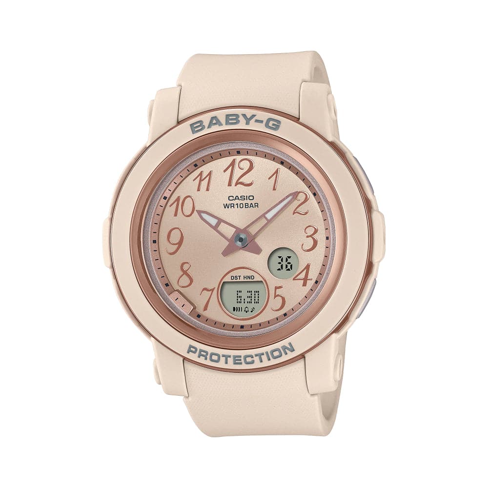 Casio Baby-G BGA-290SA-4ADR Women's Digital Watch with Beige Resin Strap - Shock Resistant, Waterproof & Stylish for Sports, Outdoor Activities and Everyday Wear