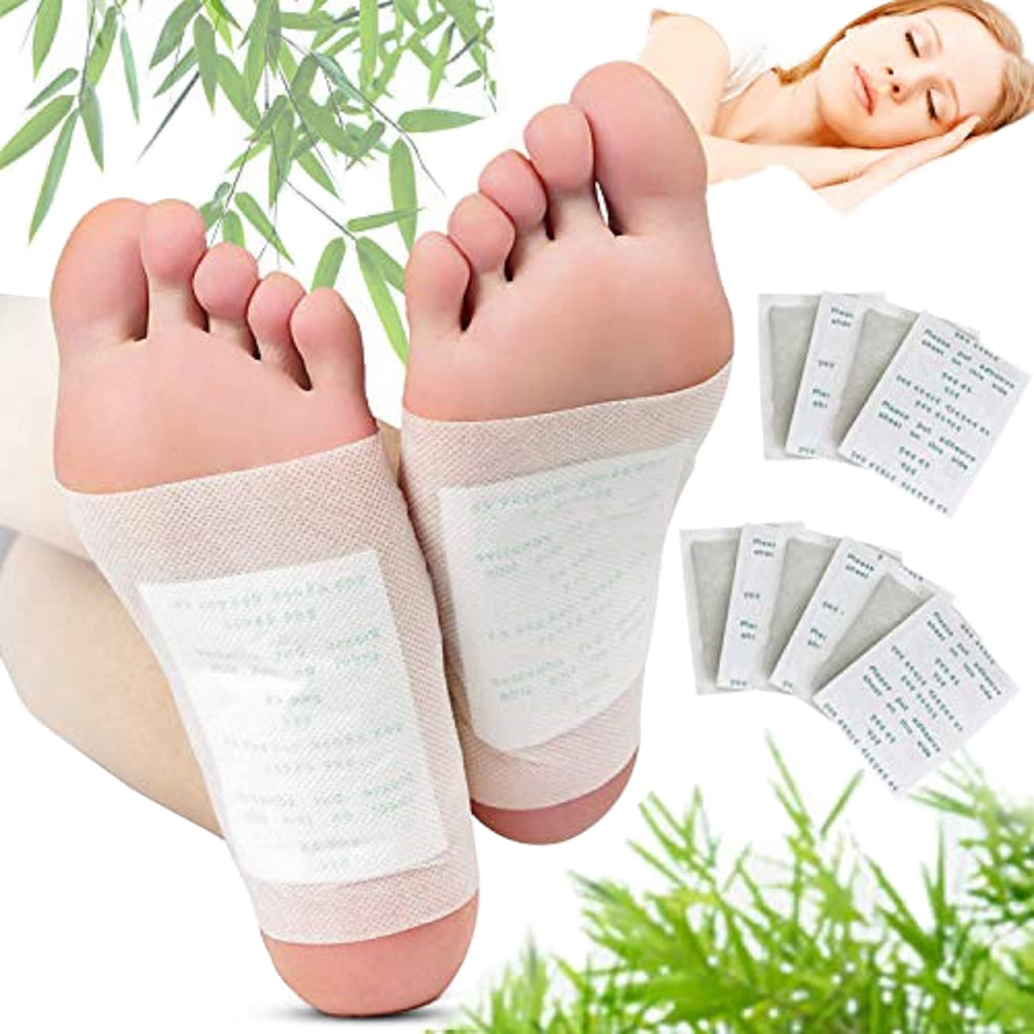 Premium Detox Foot Pads for Cleansing & Toxin Removal - Natural Stress Relief & Better Sleep - 10 Pack for Men & Women - Perfect for Post-Workout Recovery & Nighttime Relaxation