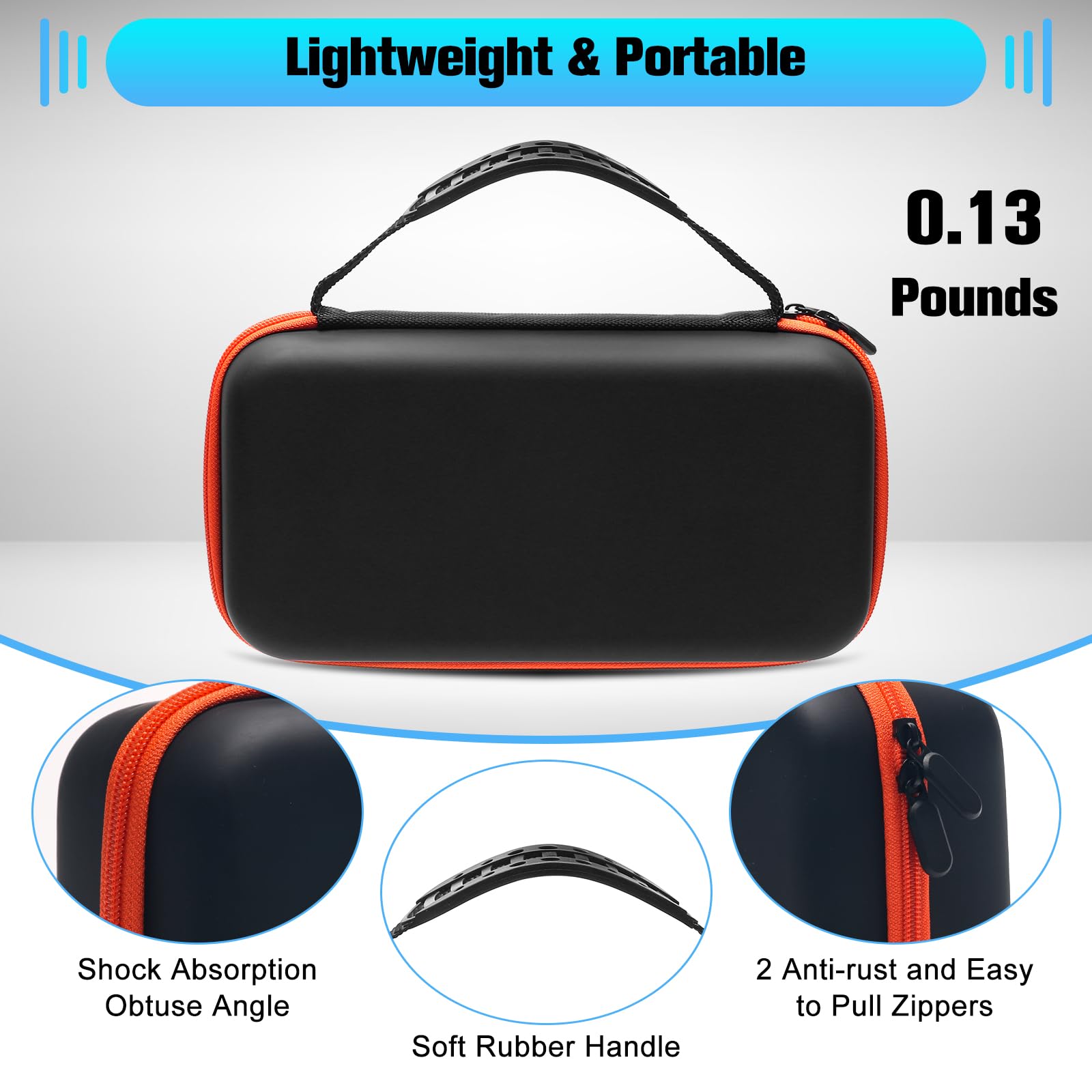 JBL Wireless Microphone Case for 2 - Durable EVA Travel Mic Storage for Party, Karaoke & Events - Holds Handheld Mics, Receivers, Cables & AA Batteries - Perfect for DJs, Performers & Traveling Musicians