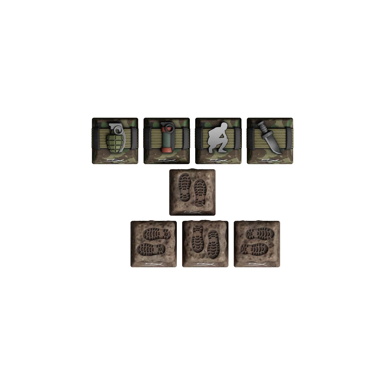 HX3D Custom Keycaps for Gaming - Full Set FPS Bundle for Mechanical Keyboards - Perfect for PC Gaming & Typing