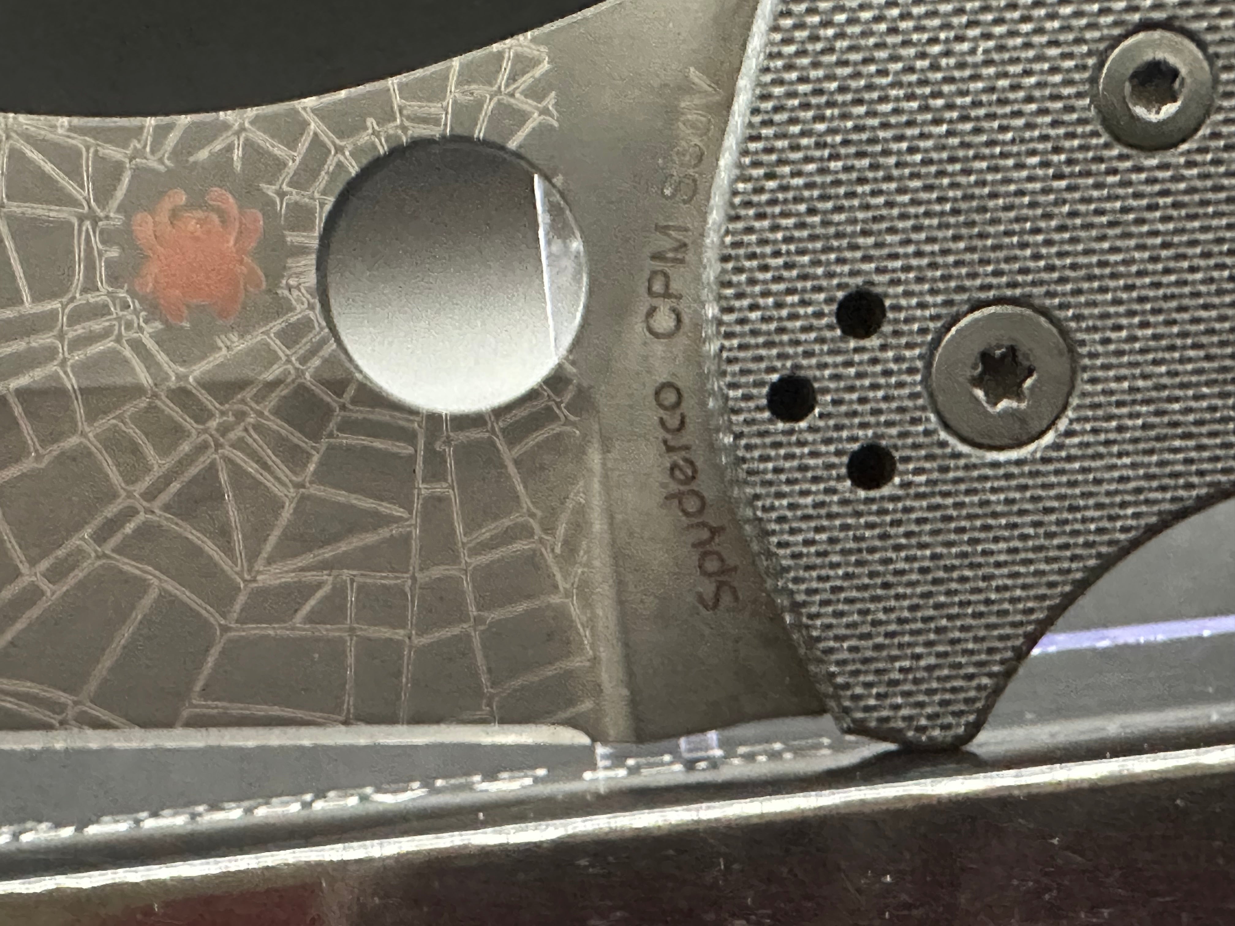 Spyderco Yojimbo 2 Folding Knife - Black G-10 Handle with Lynch NW Custom Laser Engraved Spider Web Blade | EDC, Tactical, Outdoor Survival & Everyday Carry Pocket Knife