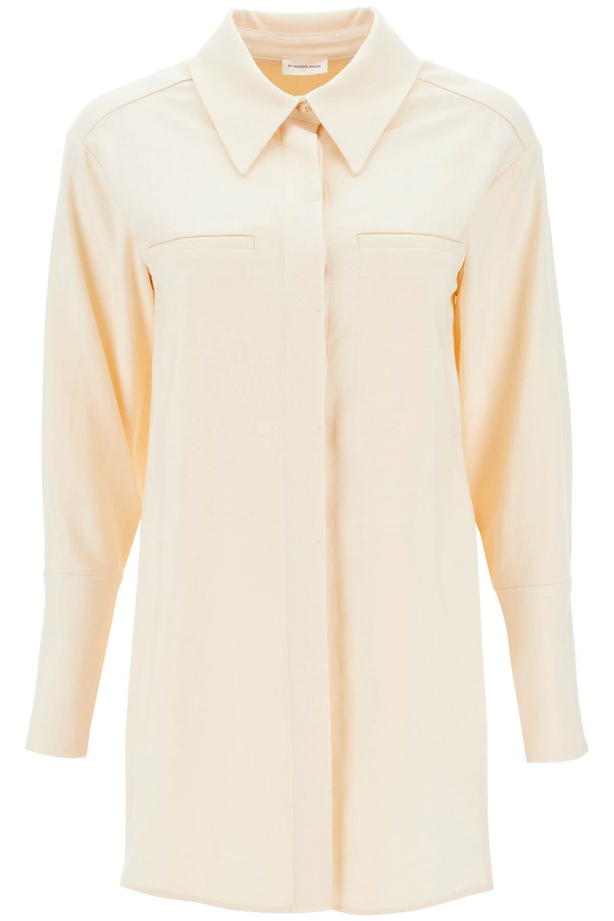 By Malene Birger 'Mallega' Long Overshirt - Stylish Women's Loose Fit Button Down Shirt for Casual & Office Wear