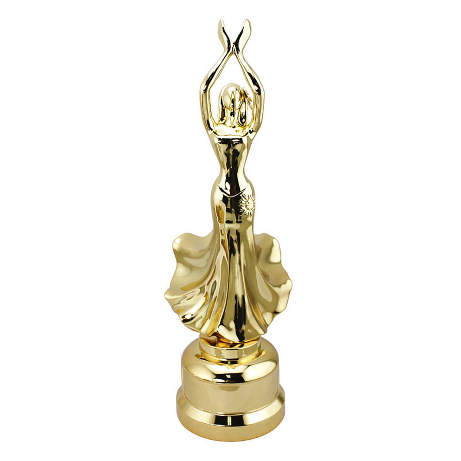 ECWDTYYEC Metal Oscar & Emmy Trophy Figurine - Alloy Home Decoration Statue for Living Room, Office, Shelf Display | Unique Gift for Movie Lovers, Award Winners & Collectors | Handcrafted Souvenir for Special Occasions