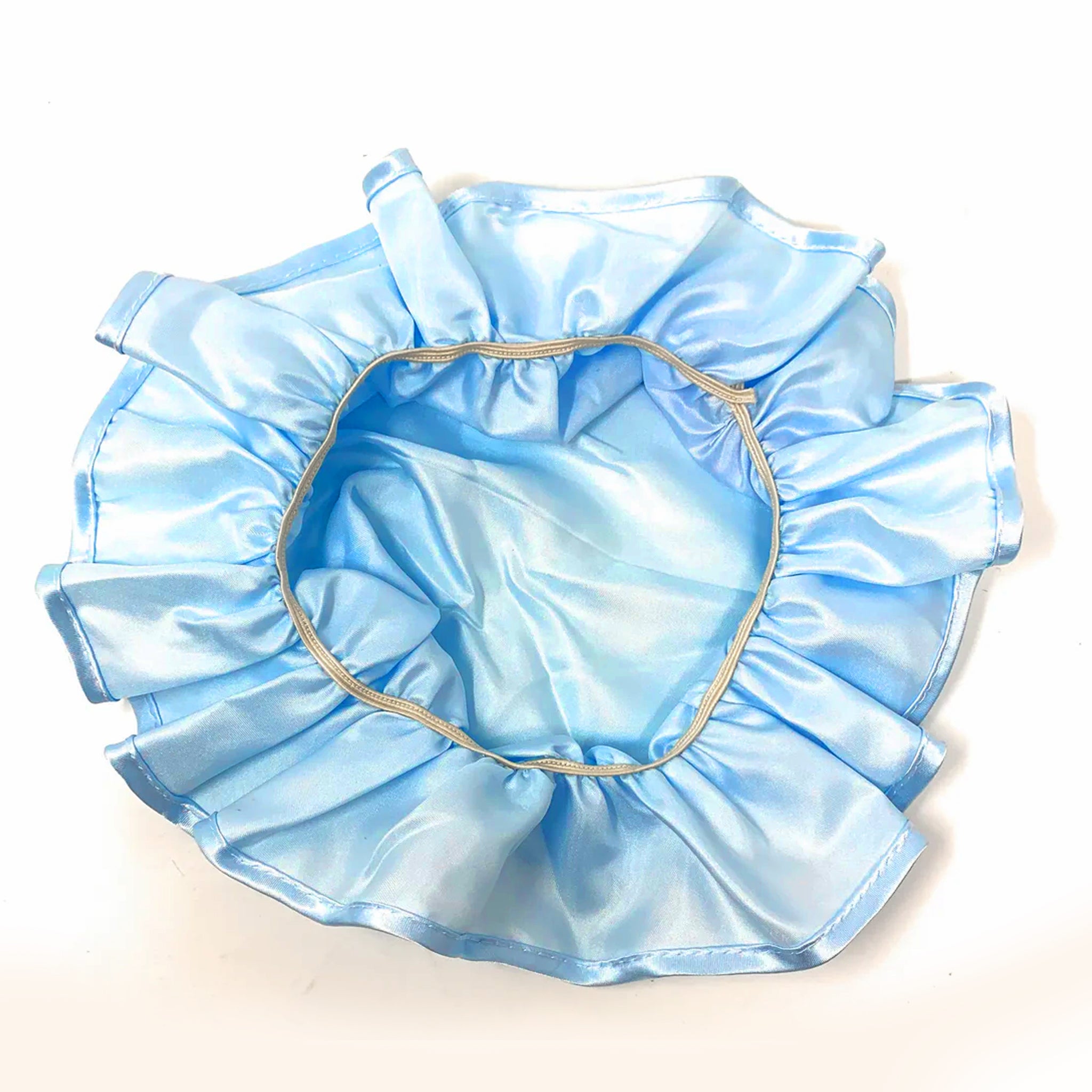Kingsley Silky Satin Night Cap - Soft Sleep Hat & Bonnet for Women (Light Blue) - Perfect for Hair Protection & Comfortable Sleeping