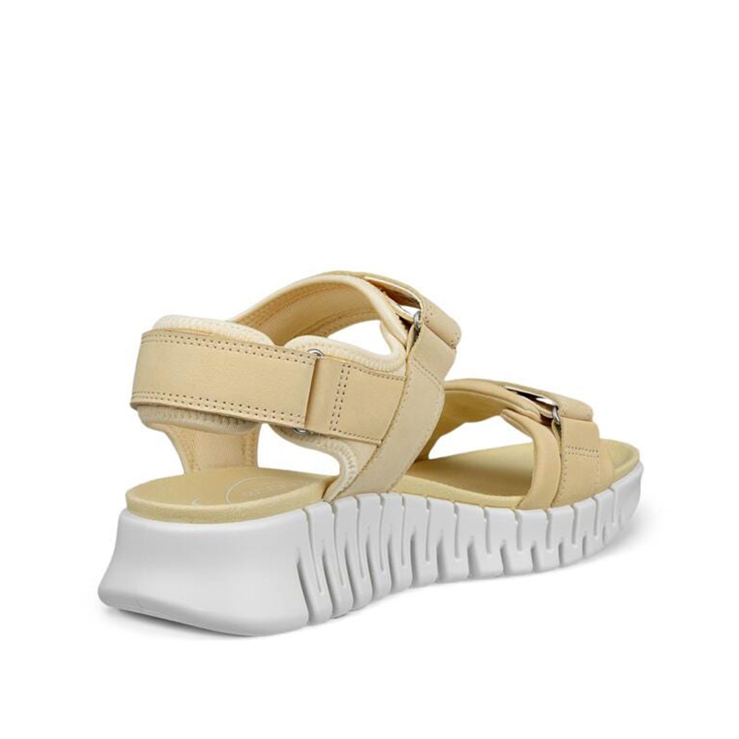 ECCO Women's Gruuv Sol Leather Sandals - Comfortable Straw Wedge Sandals for Summer | Beach, Vacation & Casual Outings