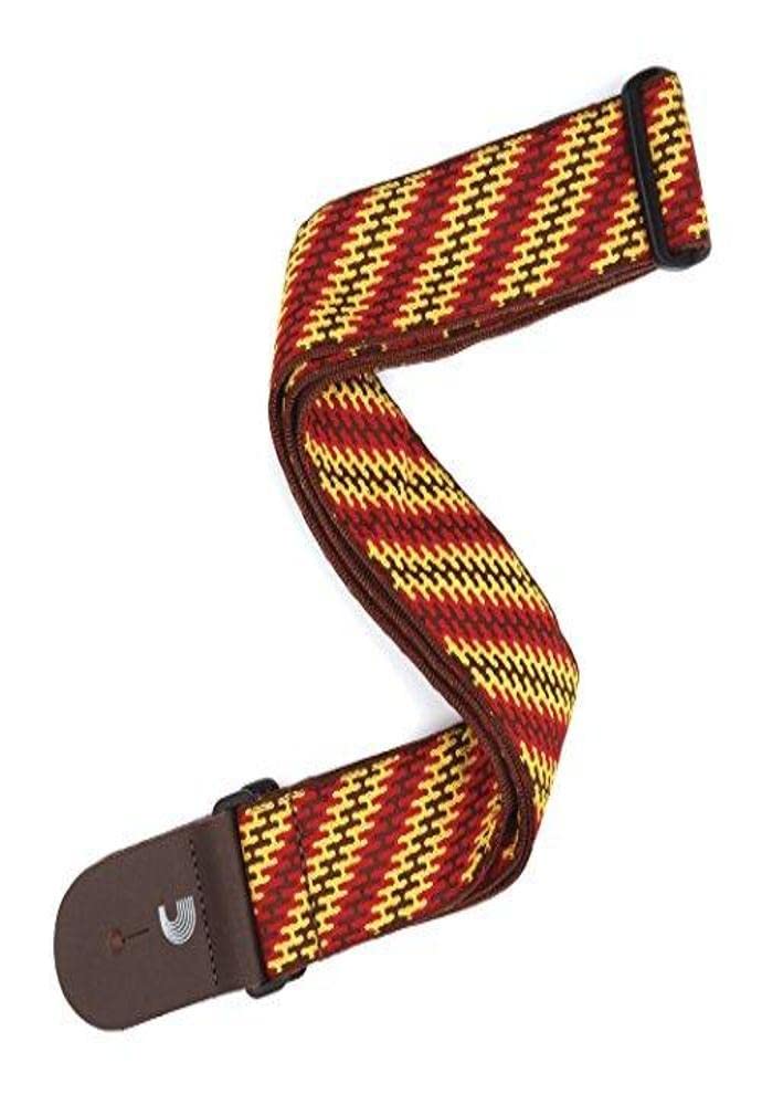 D'Addario Premium Woven Guitar Strap for Electric, Acoustic & Bass Guitars - Adjustable Monterey Pattern Strap - Comfortable & Durable Guitar Accessories | Perfect for Live Performances, Studio Sessions & Practice