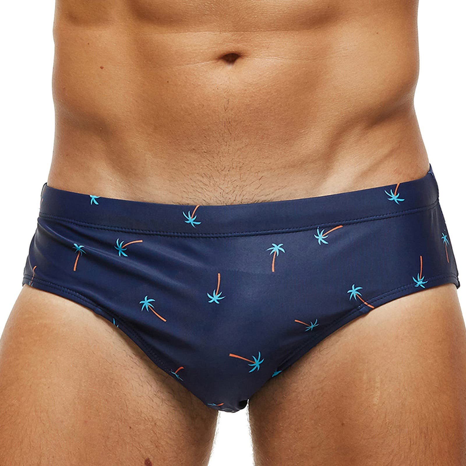 **Men's Quick-Dry Swim Shorts - Low Waist Racing Swimwear for Big & Tall - Perfect for Pool, Beach & Water Sports**