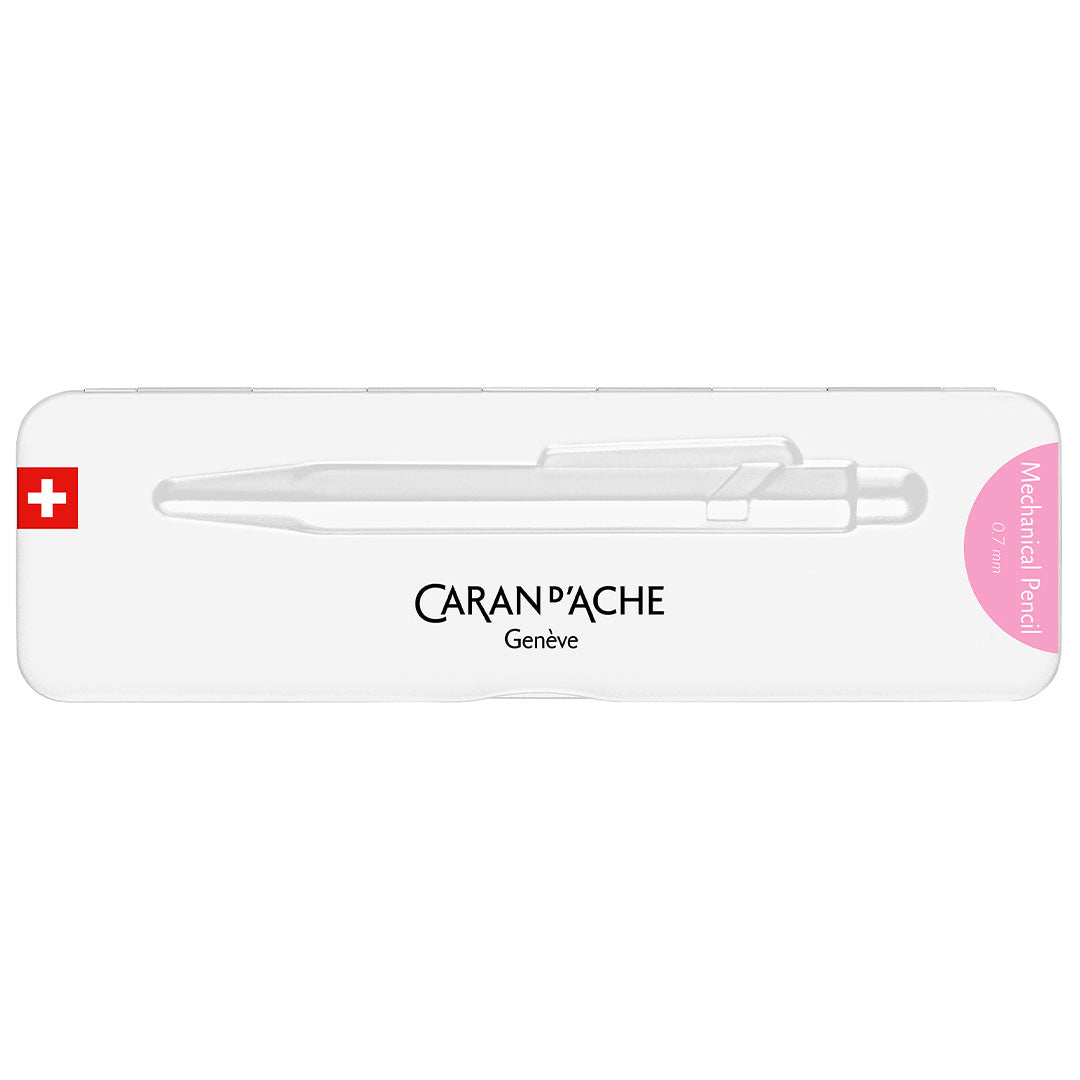 Caran d'Ache 844 Colormat X Mechanical Pencil - 0.7mm Lead, Slimpack Pink - Premium Drafting & Sketching Tool for Artists, Architects & Students