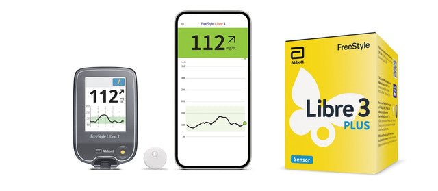 Brand Glucose Monitor Sensor Series 3 Plus - Accurate Blood Sugar Testing Kit for Diabetes Management | Perfect for Home Use & Travel