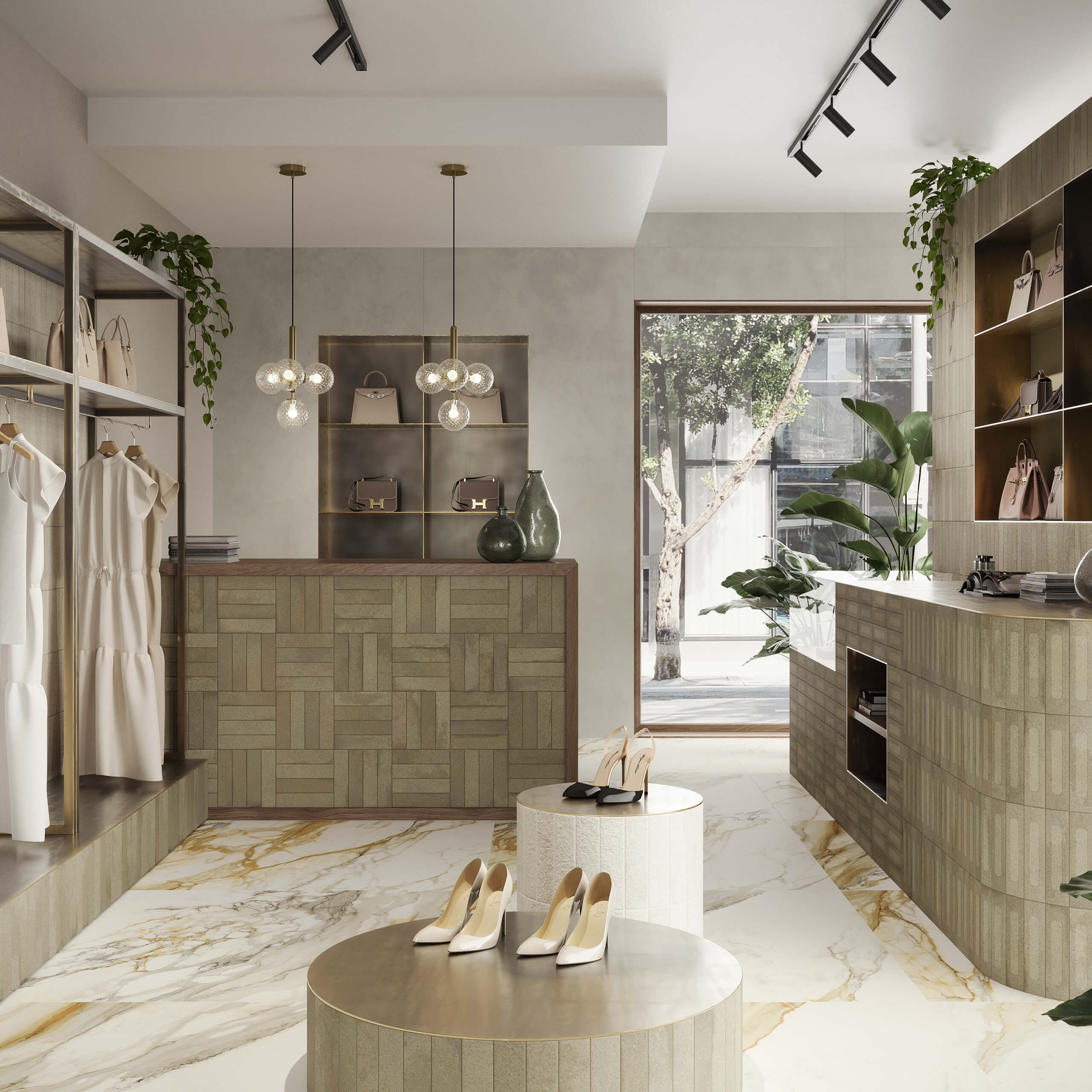 Miniature Fornace Formella 60x240 Matt Verde Muschio Ceramic Tile - Moss Green Matte Finish for Kitchen Backsplash, Bathroom Walls & Flooring