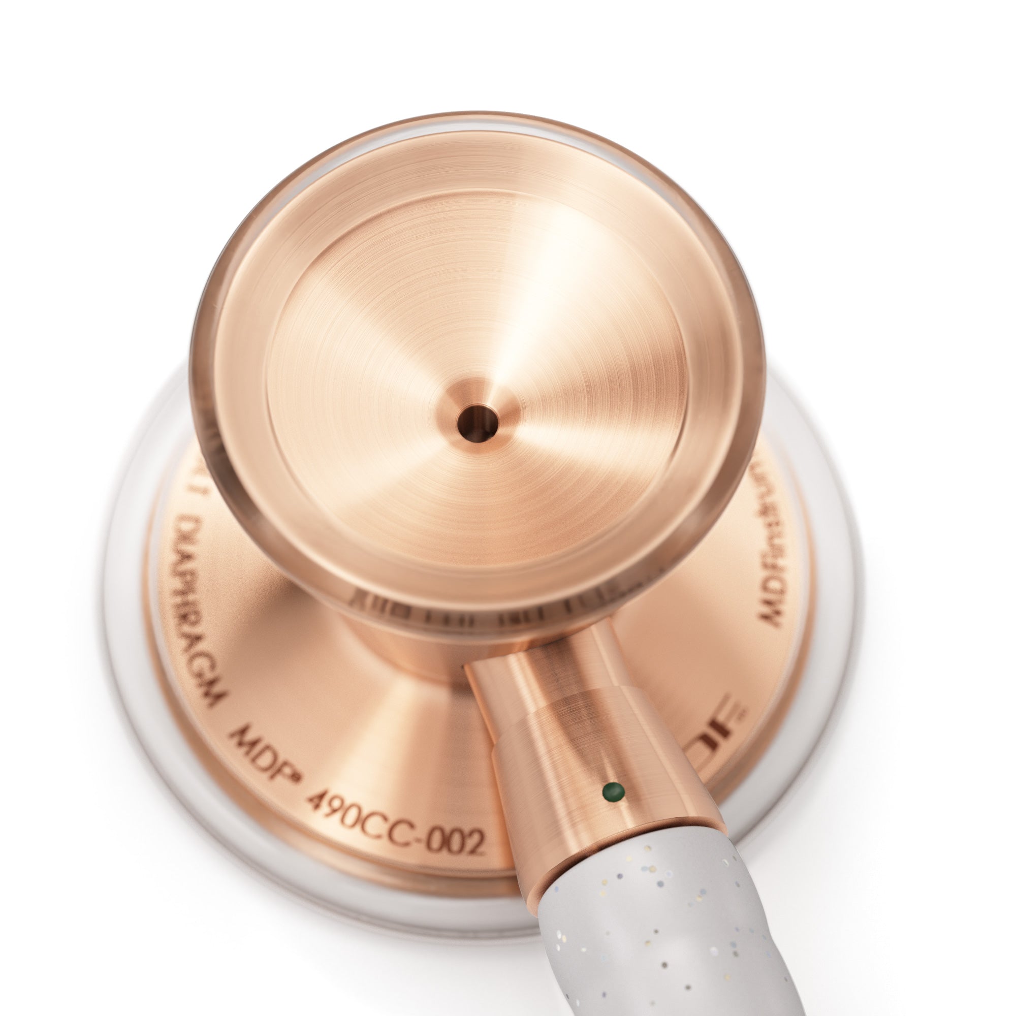 ProCardial® Titanium Cardiology Stethoscope - Premium Rose Gold & White Glitter Finish for Medical Professionals | Ideal for Doctors, Nurses & Healthcare Workers in Hospitals & Clinics