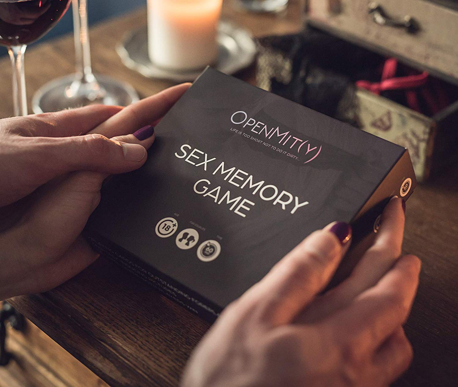 Romantic Couples Memory Game - Adult Intimate Board Game with Erotic Cards for Foreplay & Spicing Up Relationships | Perfect for Date Nights, Anniversaries & Enhancing Intimacy