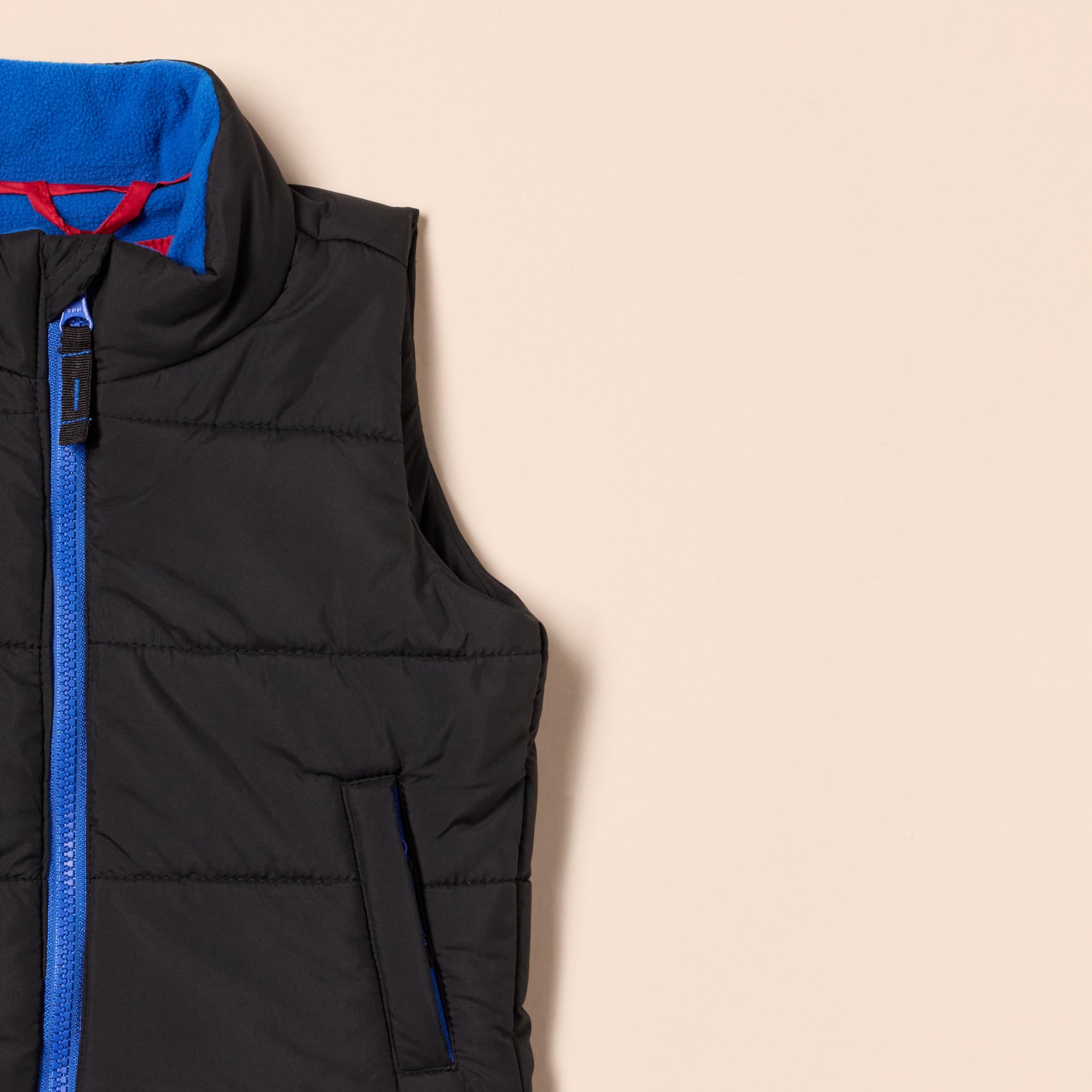 Amazon Essentials Boys & Toddlers' Heavyweight Puffer Vest - Warm Winter Jacket for Outdoor Play, School & Cold Weather Activities