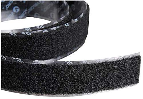 Velcro Brand 120158 Reclosable Fastener Strap Roll - Black | Heavy Duty Hook and Loop Tape for DIY Projects, Cable Management & Organizing